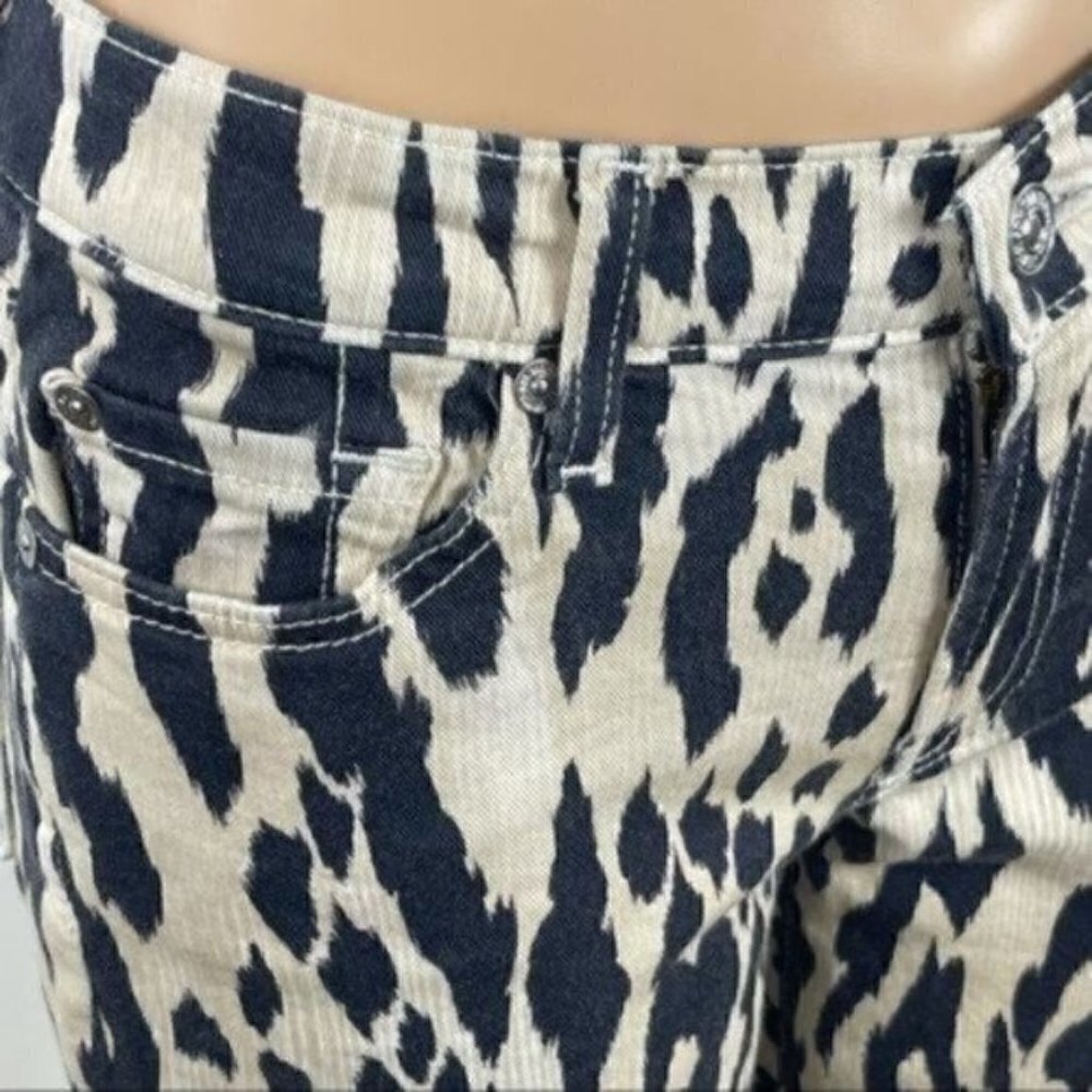 7 for all Mankind The Skinny animal print jeans size 27 Style  # AU0150390A - Picture 10 of 14